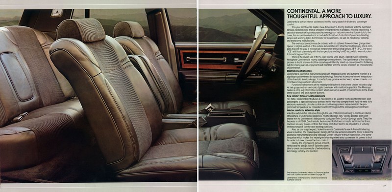 1984 Lincoln Brochure Page 19